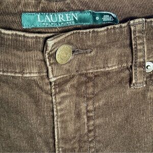 Lauren Ralph Lauren Brown Corduroy Pants, Women’s 6